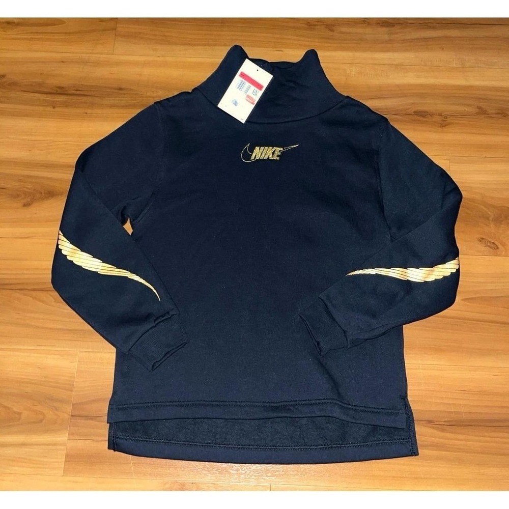 Girls‎ NWT Nike Fleece Funnel Neck Pullover Sweatshirt